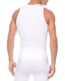 Men's Shapewear Form Compression Tank, White