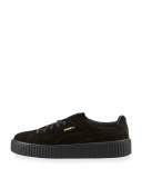 Men's Velvet Creeper Sneakers, Black