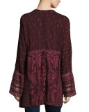 Cam Long-Sleeve Embroidered Tunic 