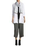 Cozy Jersey Wide-Leg Cropped Pants 