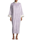 Faux-Fur Zip-Front Caftan, Plus Size
