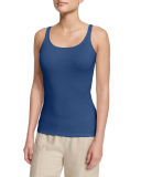 Long Organic Cotton Baby Rib Slim Tank