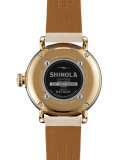 Runwell Coin Edge Watch with Leather Strap, 38mm
