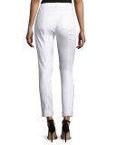 Bardot Slim-Fit Capri Jeans, Bianco