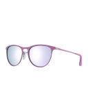 Erika Mirrored Rounded Square Sunglasses