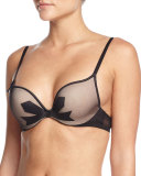 Noeuds Et Merveilles Push-Up Bra, Black