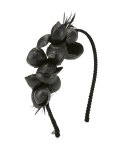 Alchemia Silk Flower Headband, Black