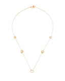 Sparkles Short Diamond Station Necklace in 18K Gold