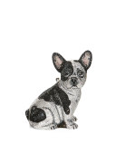 Fred French Bulldog Crystal Clutch Bag, Silver