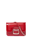 Viv' Micro Bordino Shoulder Bag, Red