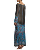 Austrina Off-The-Shoulder Maxi Dress, Navy
