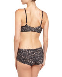 Venise Bare Microfiber Bralette, Black/Taupe