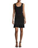 Debir Lace-Detail Skirt, Black