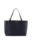 York Saffiano Leather Tote Bag, Tory Navy