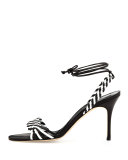 Amus Woven Leather 90mm Sandal