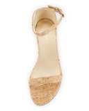 Nudistjune 40mm City Sandal, Natural Cork