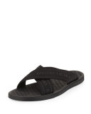 Logo-Web Slide Sandal, Black