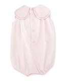 Petal-Collar Bubble Playsuit, Pink, Size 3-24 Months