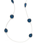 925 Rock Candy Wonderland Large Station Necklace in Midnight, 42"