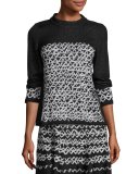 Long-Sleeve Geo Chic Top