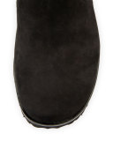 Jervin Nubuck Ankle Boot, Black
