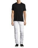 Marvel Windsor Distressed Stretch-Denim Moto Skinny Jeans