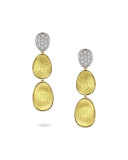 Lunaria Diamond Three-Drop Earrings