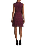 Latoya High-Neck Lace Mini Dress