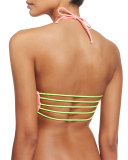 Zunzal Reversible Swim Top, Chino/Green