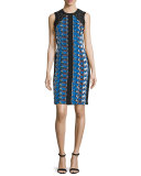 Sleeveless Printed Cocktail Dress