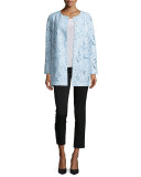 Jacquard Burnout Topper Coat