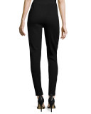 Modern Faux-Leather & Ponte Easy Leggings 