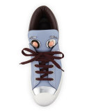 Cap-Toe High-Top Monster Sneaker, Lilac/Cotton Candy/Bordeaux