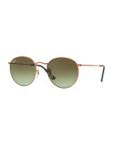 Gradient Round Metal Sunglasses