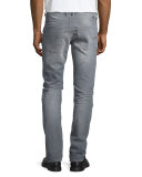 Tepphar Distressed Denim Jeans, Beige