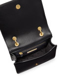 Alexa Mini Quilted Chain Shoulder Bag, Black 