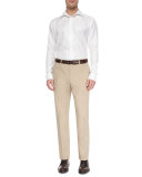 Straight-Leg Cotton Trousers