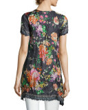 Camilla Floral-Print Silk Top 