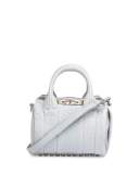 Mini Rockie Leather Satchel Bag, Powder