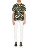 Slim-Fit Denim Jeans, White