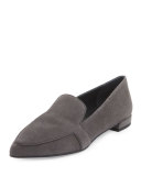 Pipelopez Pointed-Toe Loafer, Slate