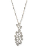 Sea Leaf 18K White Gold & Diamond Pendant Necklace
