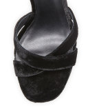 Nadav Velvet Tassel Sandal