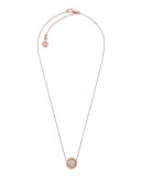 Logo CZ Pendant Necklace