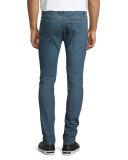 Hopper Skinny-Leg Denim Jeans, Denim Blue