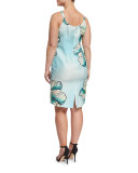 Dolomiti Flower-Print Sheath Dress, Plus Size