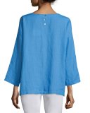 Organic Handkerchief Linen Tunic w/ Pockets