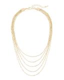 Golden Layered Choker Necklace