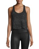 Step Tank Racerback Top, Charcoal