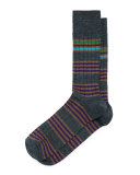 Merino Striped Wide-Rib Socks